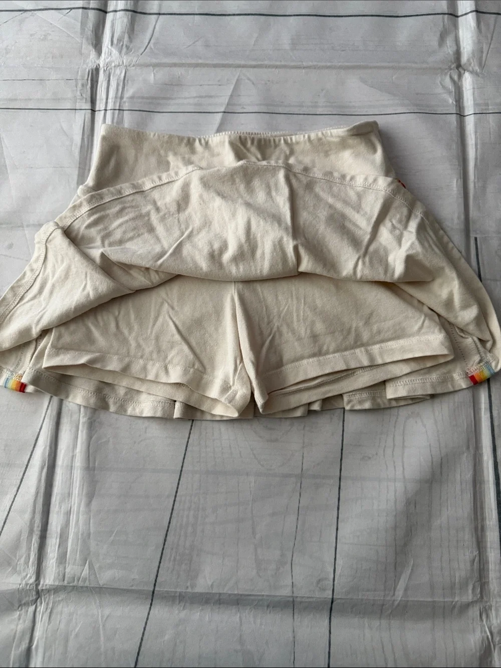 Old Navy Cream Flared Knit Skirt